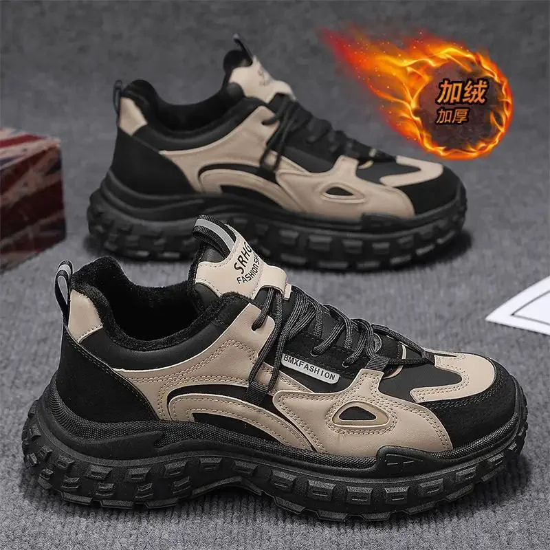 

Новинка тканевые туфли для мальчиков мужские парусиновые повседневные хлопковые мягкие туфли без шнуровки с флисовой подкладкой теплая Рабочая обувь для папы хлопковые туфли