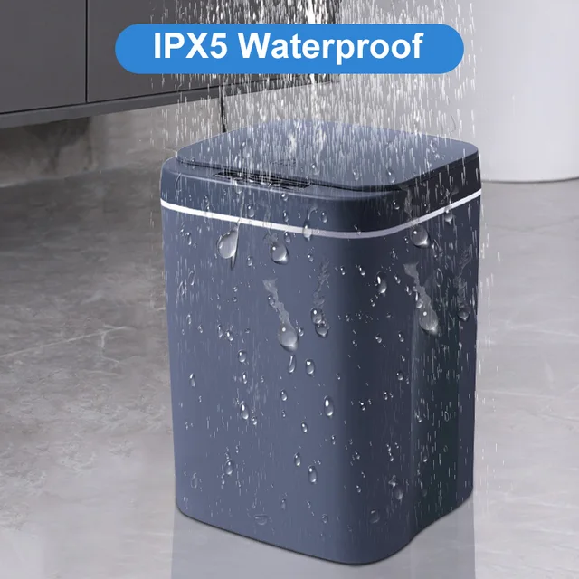 16L Smart Trash Can Dustbin Automatic Touch Bathroom Garbage Toilet Recycle Waste Bin Kitchen Sensor Basket for Rubbish Bucket 5