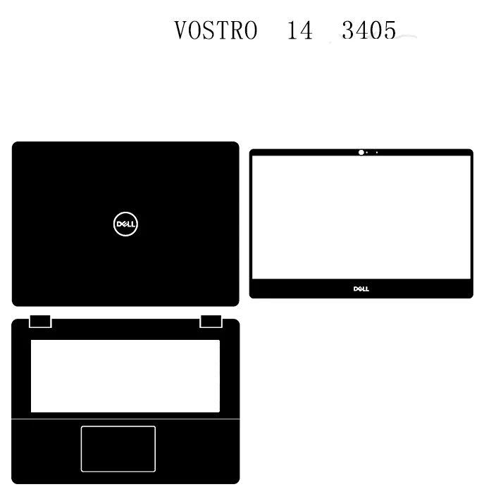 3Pcs Caso Della Copertura Della Pelle Pellicola Per Dell Vostro 13 14 15 16 7620 5620 3420 3405 5310 7580 5300 5390 5481 5581 5590 5490 3562 3568 3569