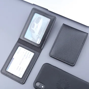 2/4/6/8 slot per schede porta patente di guida in pelle Pu su copertina per documenti di guida per auto portafoglio per cartelle con certificato di Pass Id aziendale