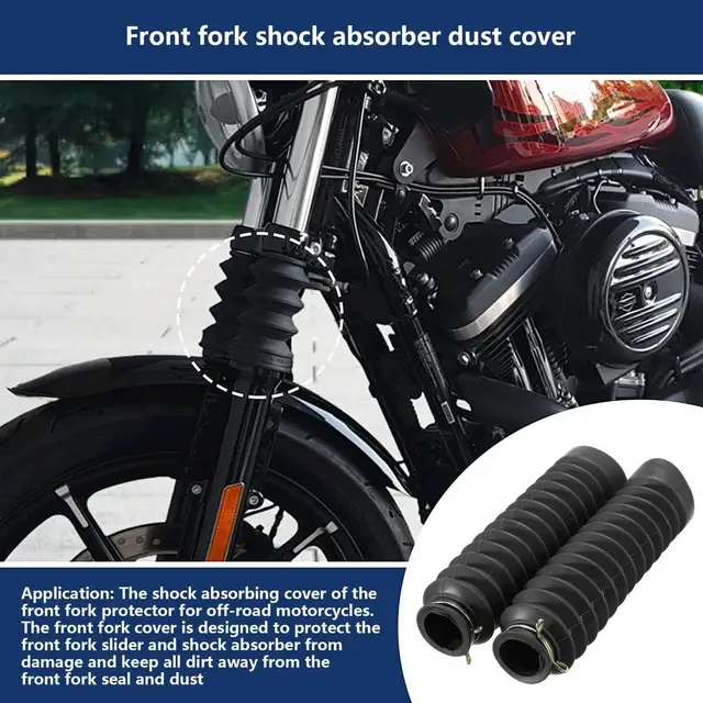 2Pcs Motorcycle Fork Protector Wearproof Plastic Sleeve for Road Motorbike  Front Fork Shock Absorber Protector Plastic Cover - AliExpress