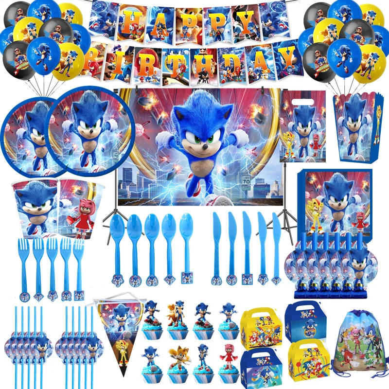 Sonic The Hedgehog full Birthday theme Set 
