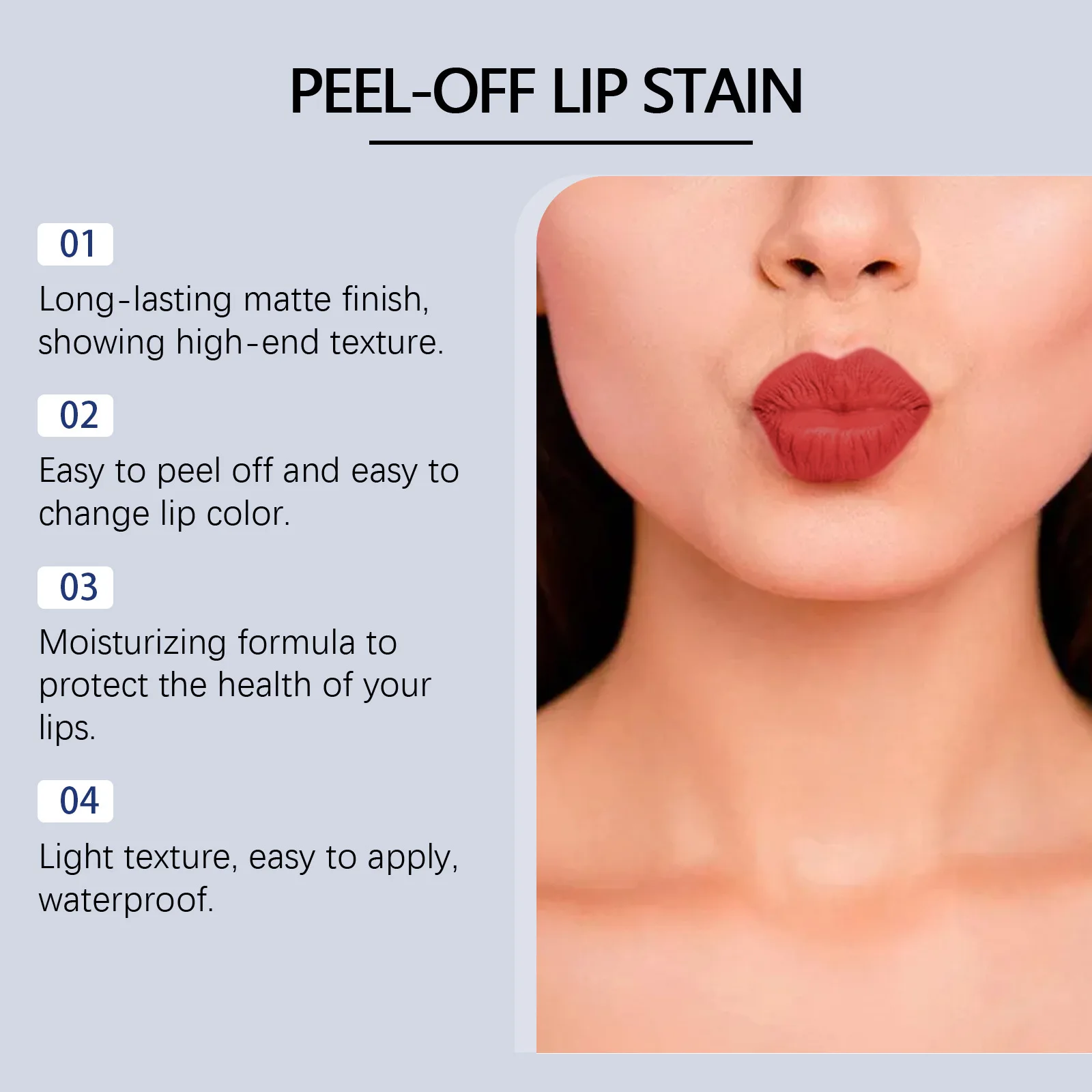 Peel-off Lipgloss Long Lasting Moisturizing Waterproof Non-stick Cup Makeup Tattoo Velvet Natural Mist Lip Glaze Makeup Cosmetic 4