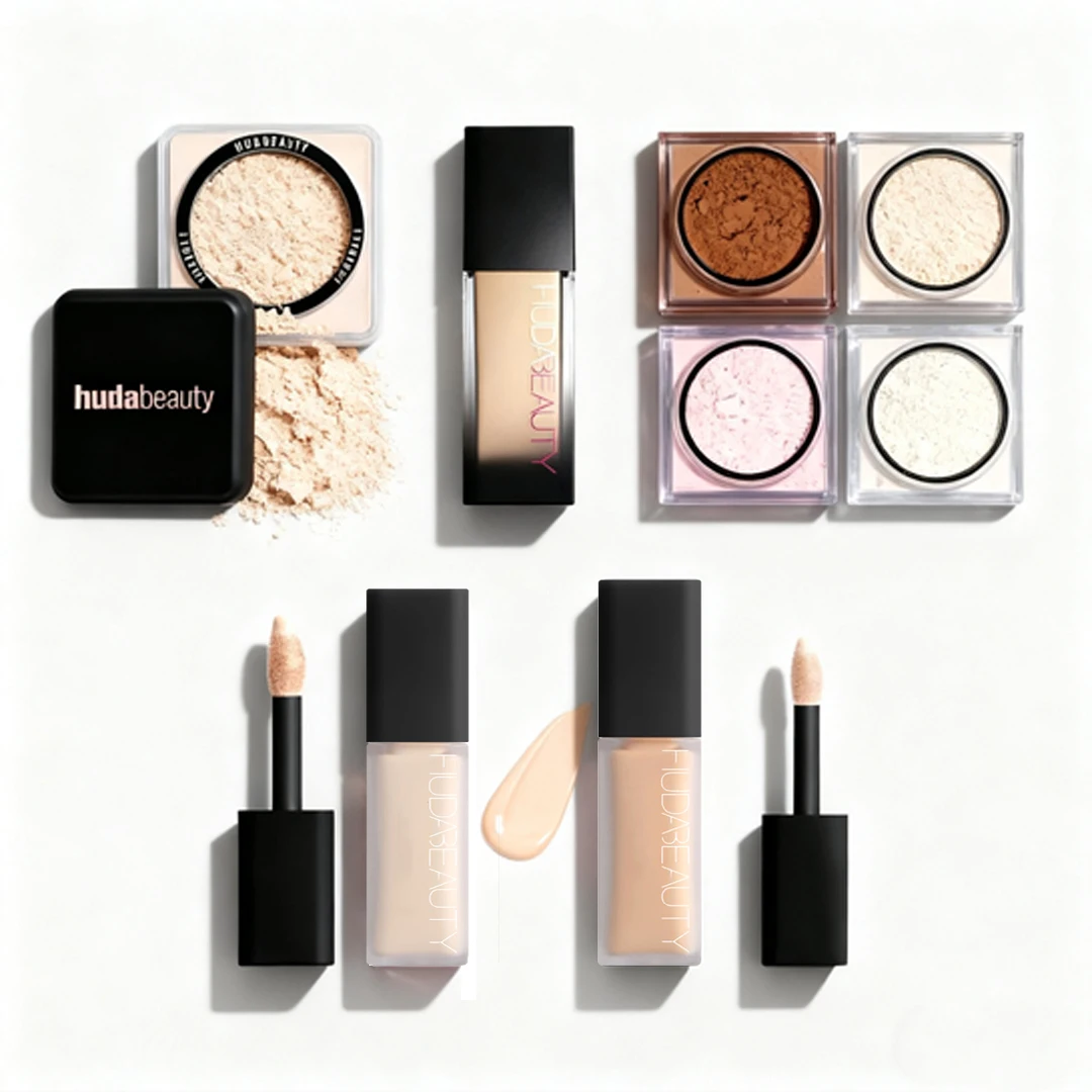 Hot Loose Powder Makeup Flawless Liquid Foundation Matte Eye Concealer Lasting Moisturizing Facial Makeup Breathable Cosmetics