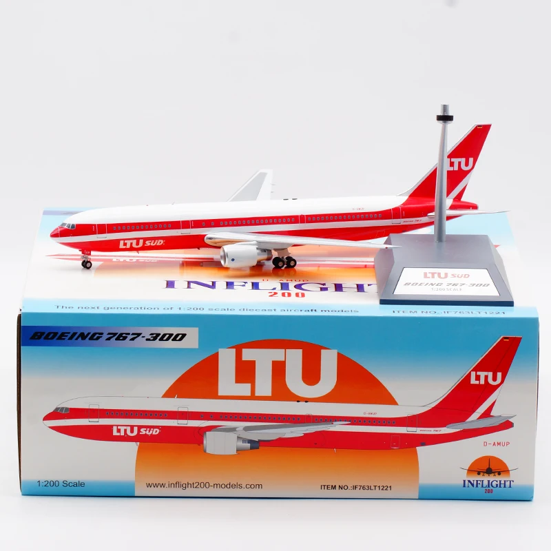 

IF763LT1221 Alloy Collectible Plane Gift INFLIGHT 1:200 LTU Airlines Boeing B767-300ER Diecast Aircraft Jet Model D-AMUP