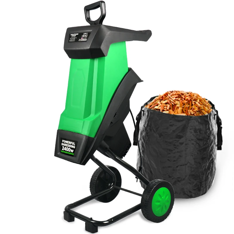 

50LGarden Shredder Leaf Branch Shredder 2400W Electric Crusher Garden Tools Wood Crusher Can Break Branches 230- 240V