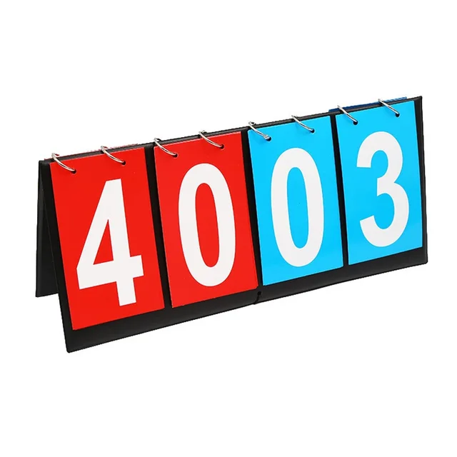 Digital Portable Table Top Flip Scoreboard Basketball Soccer Badminton Volleyball Coaches Sports Competition Score Keeper