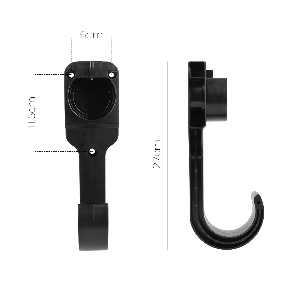 EV Charger Wall Mount Bracket Charging Cable Organizer for Electric Car Type 2 Connector EU Plug