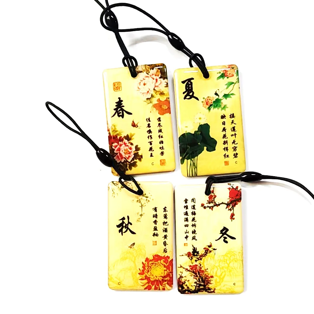 Enhanced Rewrite: Pack of 10 Customizable NFC Epoxy Key Tags with Writable Memory