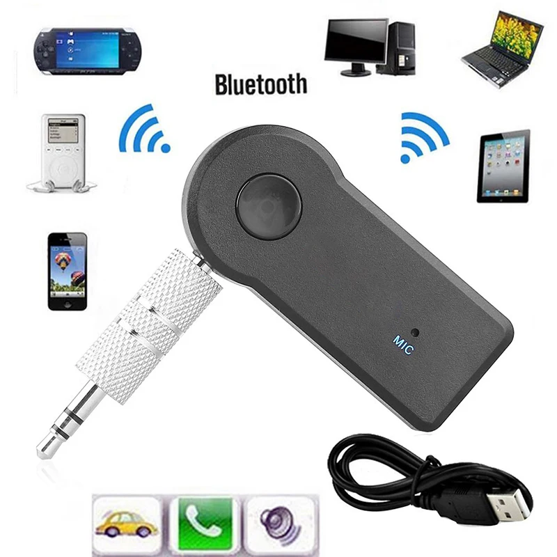 

Беспроводной Bluetooth-ресивер RYRAProfessional 3,5 мм, музыкальный адаптер Bluetoth 3,0, Bluetooth-адаптер Aux-ресивер