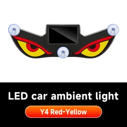Car Solar - Powered Devil Eye Warning Light - Wireless Installation (Y4)