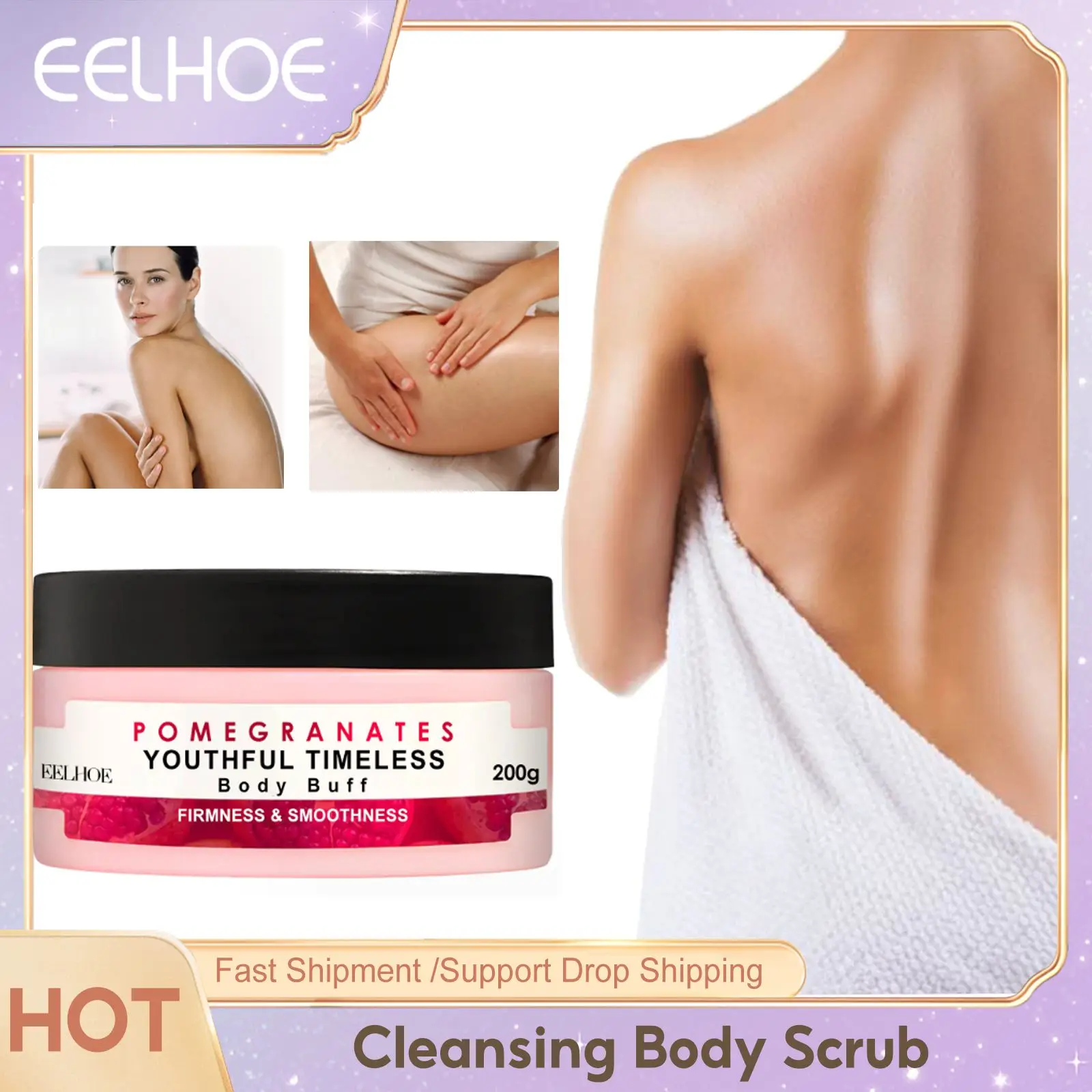 

Tender Skin Exfoliating Body Scrub Deep Cleansing Dead Skin Removal Remove Aging Cutin Smoothing Nourishing Mild Bath Product