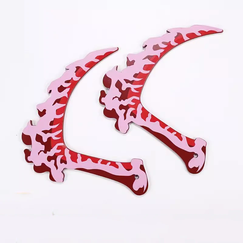 

2PCS 28CM Giyuutarou Katana Sword Kimetsu No Yaiba Cosplay Prop Wooden Weapon Japanese Ninja Knife Toys Gifts Halloween props