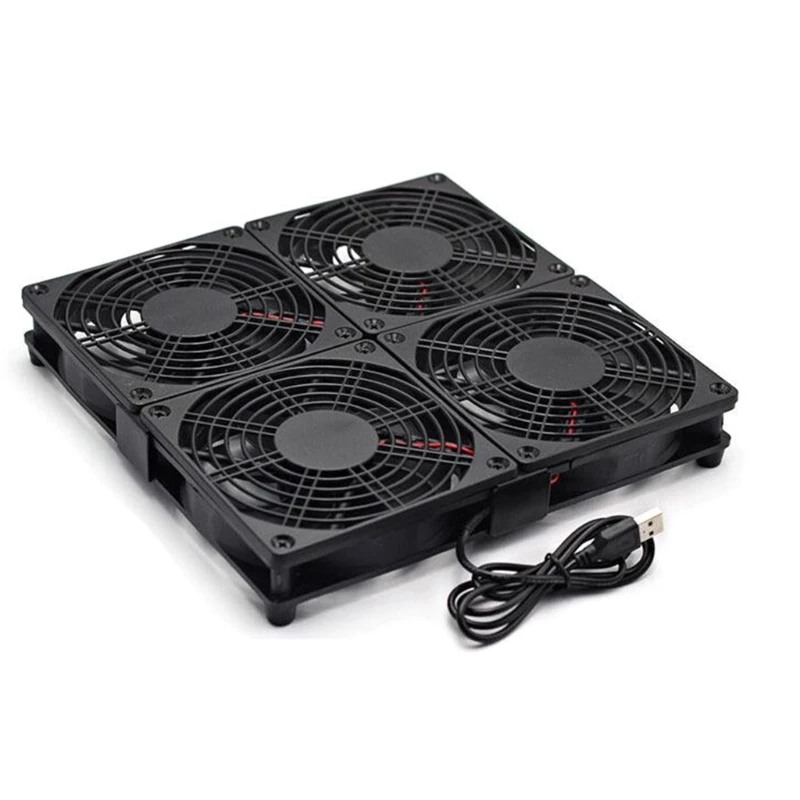 Cooling Fan 120mm USB with Stand for Routers Networks Servers Projects and Laptop Cooling