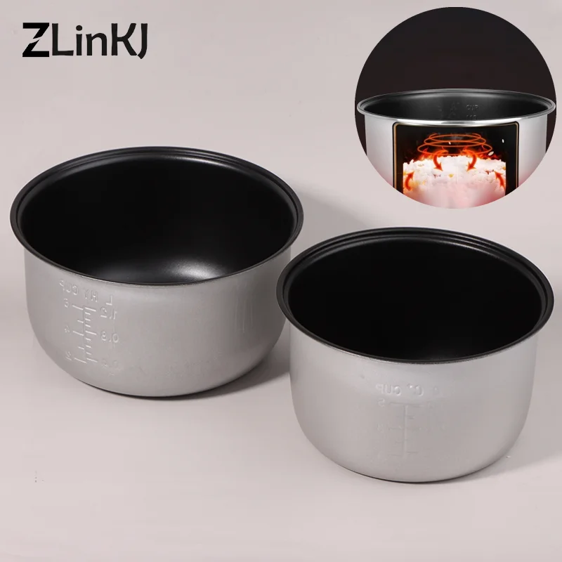 2/3L Electric Pressure Cooker Liner Non-stick Rice Pot Gall Black Crystal Inner Accessories Cooker Parts Only For Midea