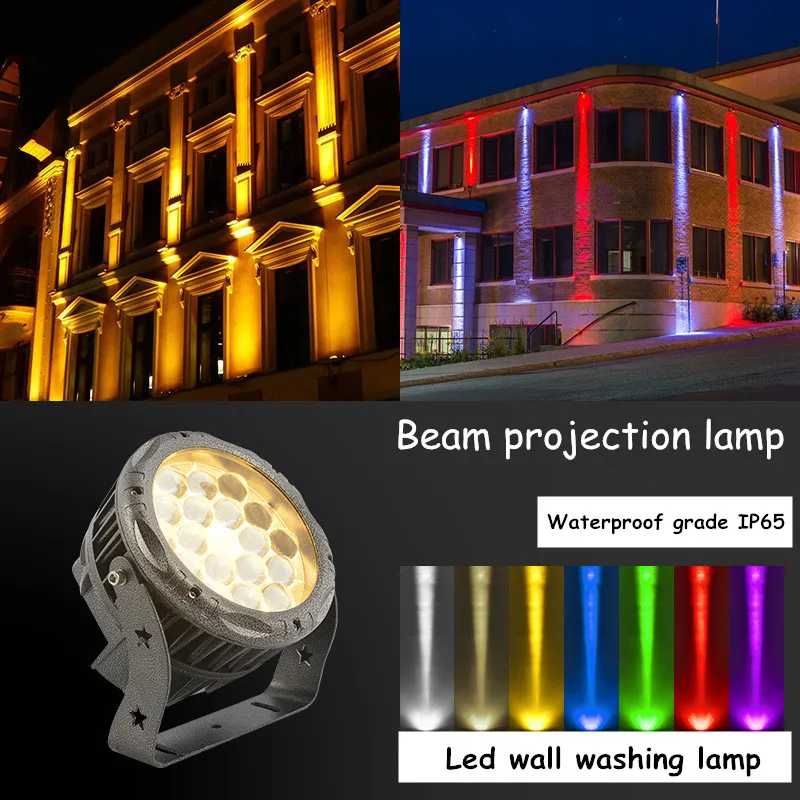 Outdoor Landscape Lighting Beam Spotlight Outdoor Waterproof LED Wall Washer Project Lighting Exterior Wall Lights Community Led
