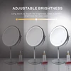 8 inch Makeup Mirror with LED 3 color Lights 5X7X10X Magnification Double Sided Vanity Mirror USB Charging Desktop table Mirrors 4