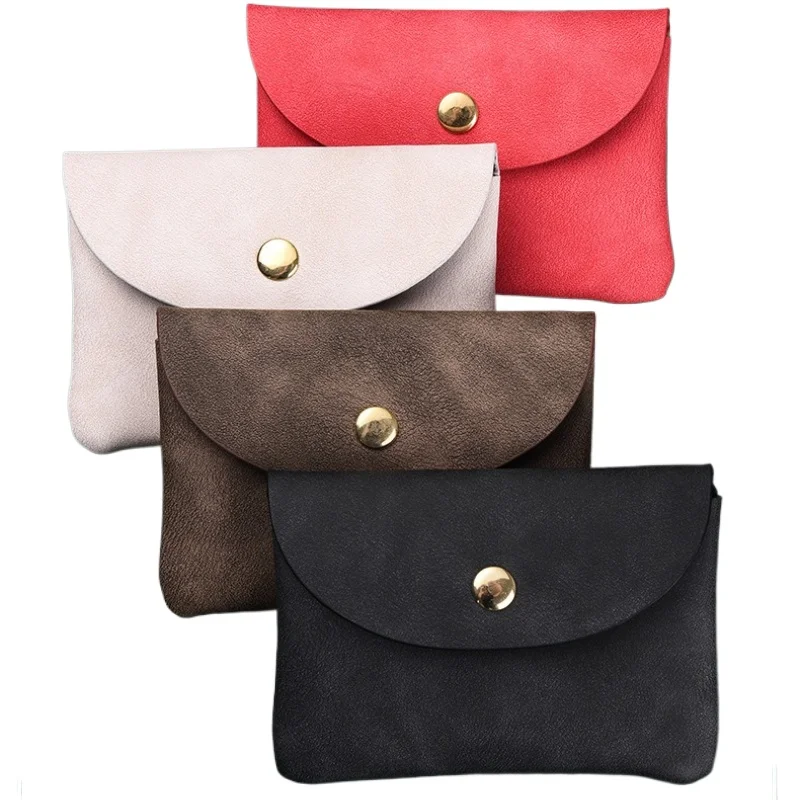 Vintage-Inspired Double Layer Coin Purse - Soft PU Leather Wallet with Multi-Pocket Zipper Bag