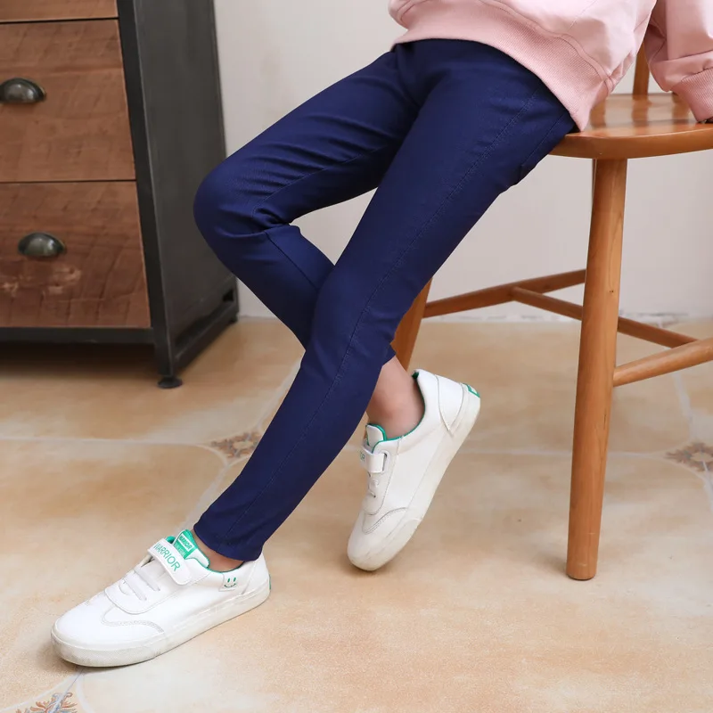 Girls Pants Kids Pants Girls Trousers New Casual Pants Girls Long Trousers Spring Autumn Children 's Pencil Pants Skinny Leggings 2-12 Years