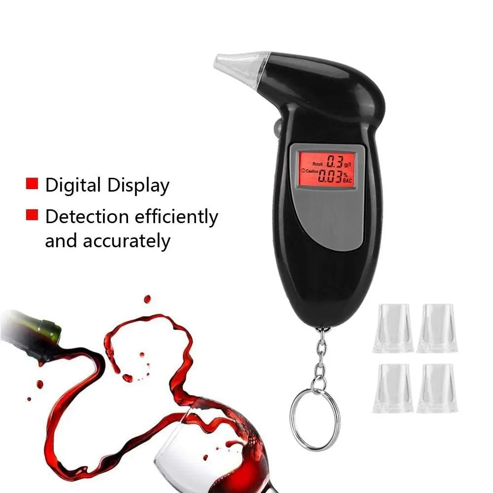 Birds Beak Vehicle Breathalyzer Blowing Digital Display Detector Portable Drink-driving Breathalyzer For Vehicle alcohol tester breath alcohol tester breathalyzer mouthpieces
