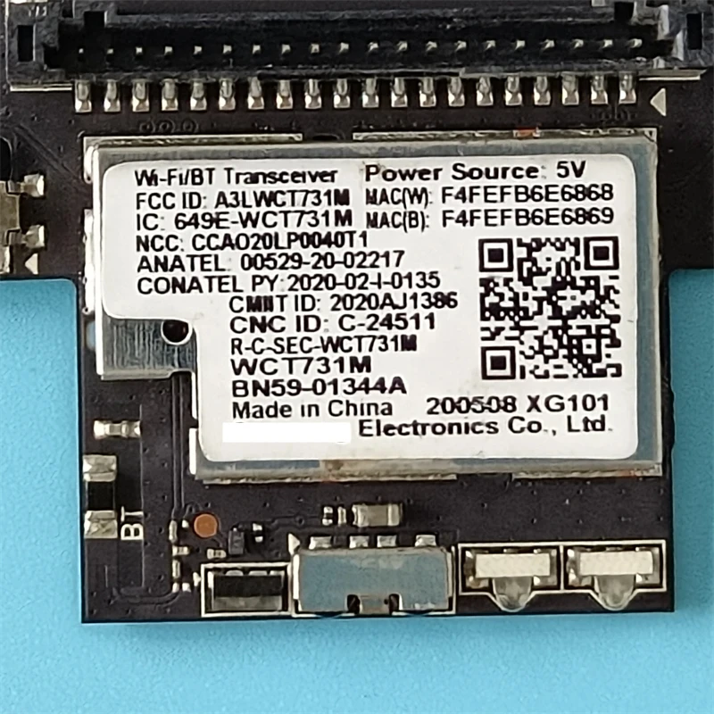 para Qe55q80tat Qe55q80t Qe55q82tat Qe55q82t Módulo Bluetooth Wi-fi Botão de Energia Bn59-01339a Bn5901344a A3lwct731m Qn85q8dtaf - Image 3