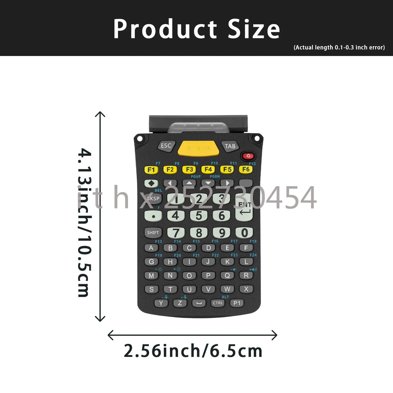 

58-клавишная клавиатура для мобильного телефона Motorola MC9300 с изображением зебры