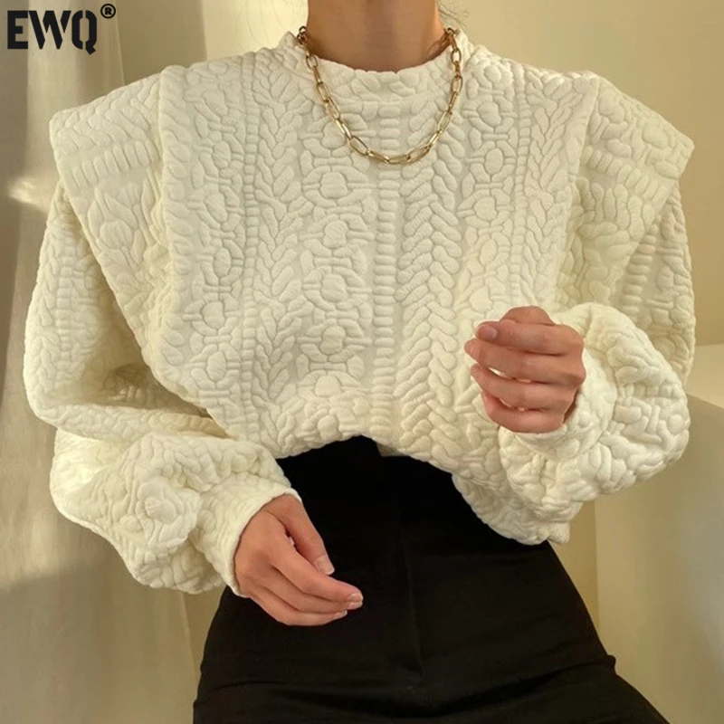 Jersey De Manga Larga Para Mujer | Tela Suave, Cuello Redondo, Para Otoño-invierno, Marca Fino