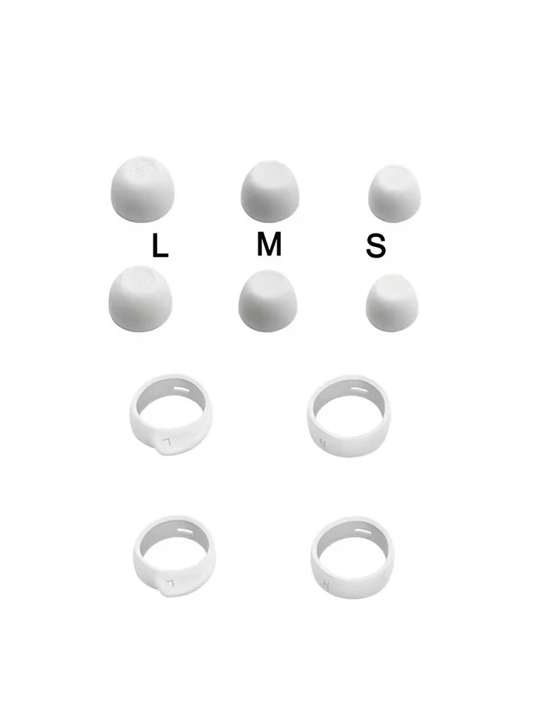 Replacement Eartips Ear Hooks Soft Silicone Flexible Earbuds Earplug for Samsung Galaxy Buds FE Earphone Ear Tips Wing
