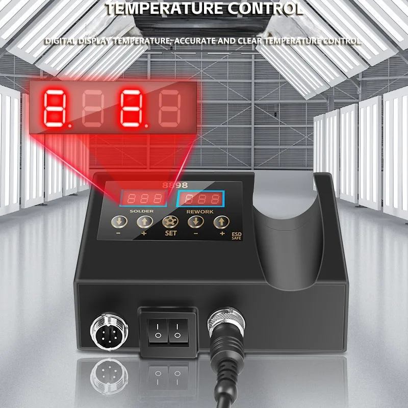 SMD Rework Soldering Station 2 in 1 Portable Soldering Iron Hot Air Gun soldering iron hot air gun soldering station soldering tool