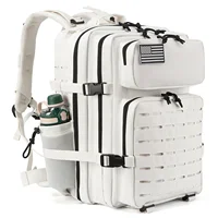 QT&QY 25L/45L Tactical Military Backpack for Men and Women Army Assault Pack Bag Small School Rucksack with Bottle Holder 1