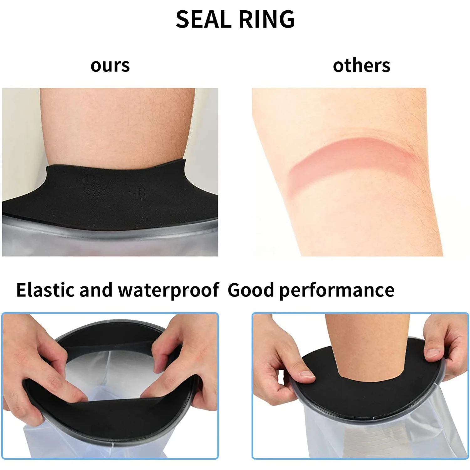 Waterproof Cast Cover Leg for Adult Ankle Shower Bath Watertight Foot Protector Wounds for Swimming Bath Accessories 4