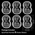 6pcs 8 Shaker