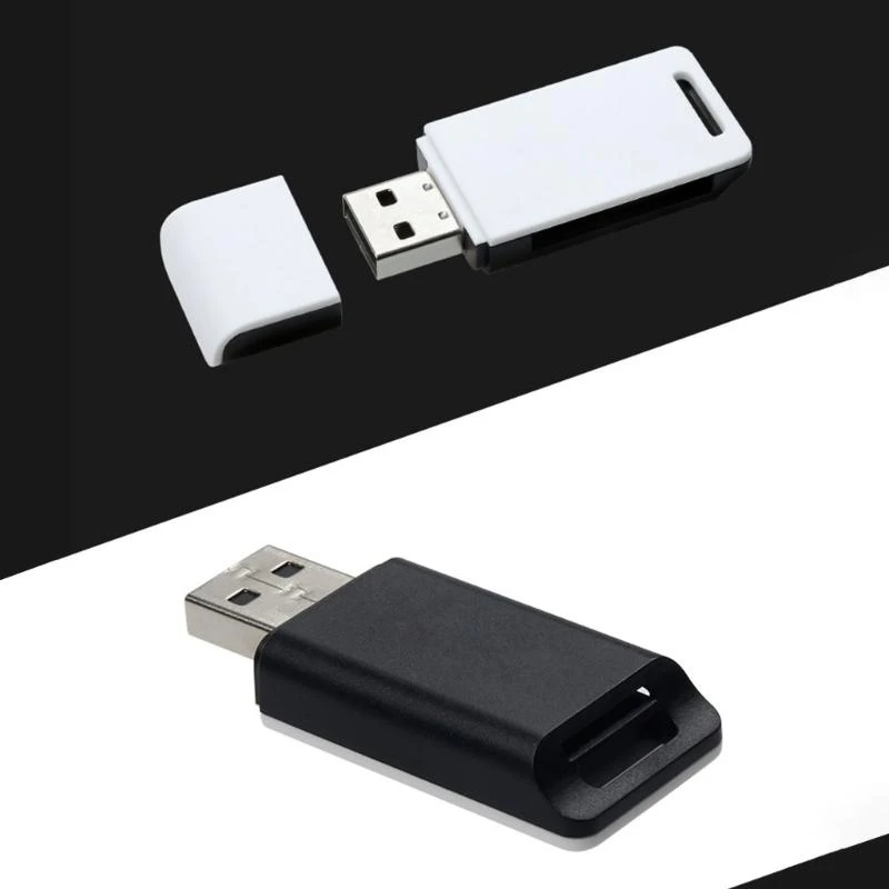 Compact USB Adapter with High Speed Data Transfer Capability ABS USB A Adapter 2.0 Memory Card Reader Pocket