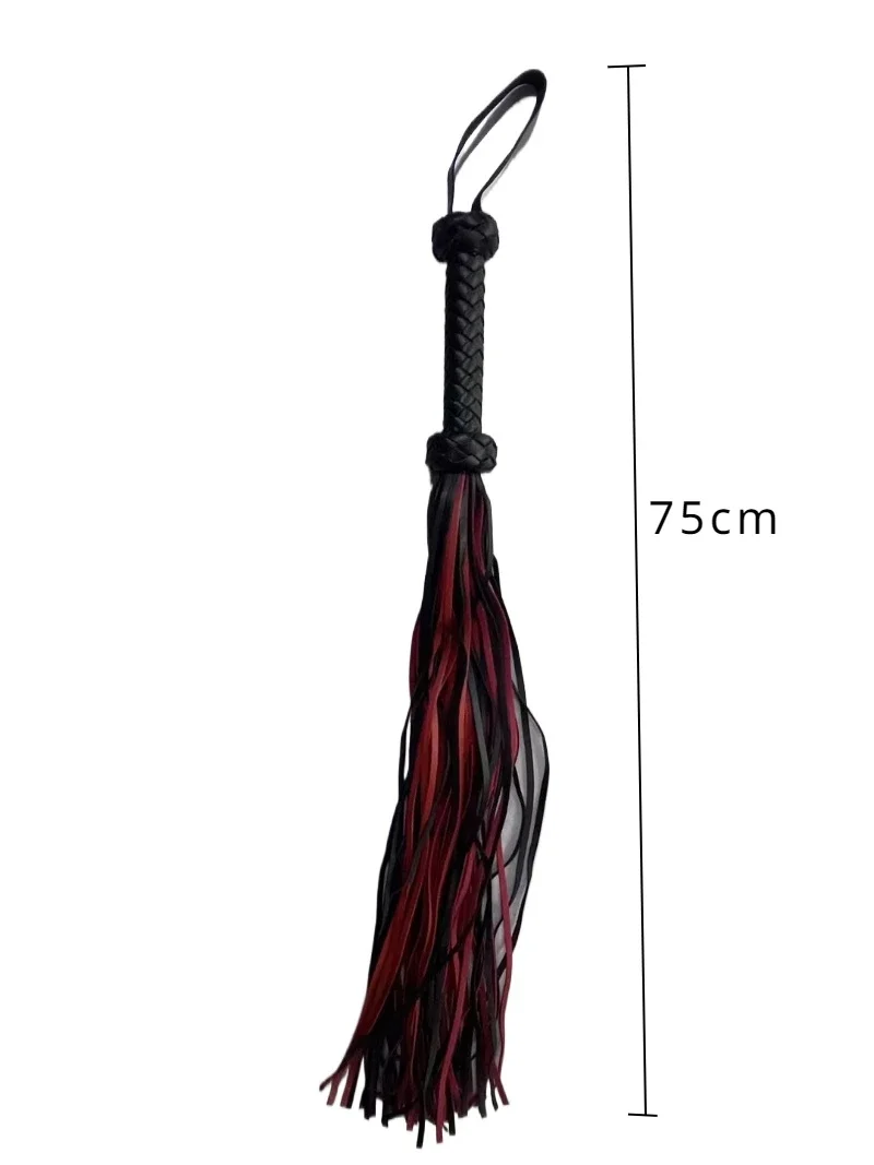 For Horse Training Whip Leather-covered Handle with Wrist Strap 5