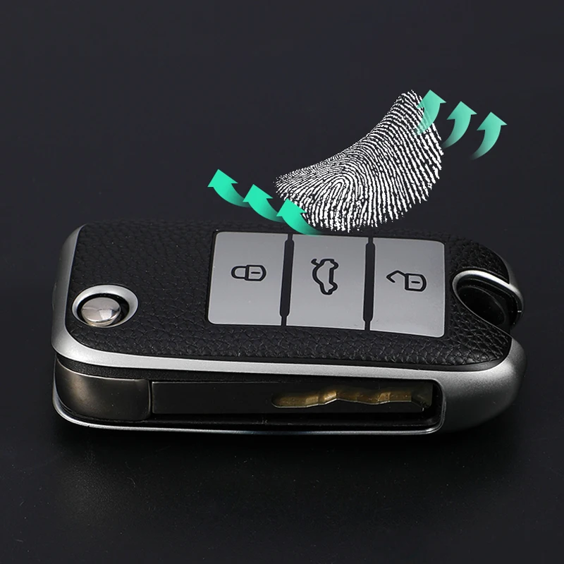 BIVVI TPU Leather Flip Key Case Cover For Roewe RX5, MG3, MG5, MG6, MG7, MG ZS, GT, GS Models