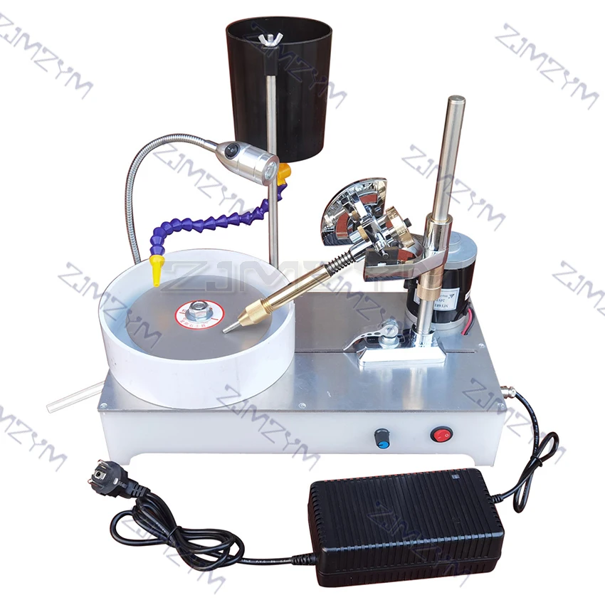 2800RPM Gemstone Grinding Faceting Machine Faceted Jewelry Polishing Machine Polisher Flat Grinder Lapidary 120W electric polisher jewelry polisher