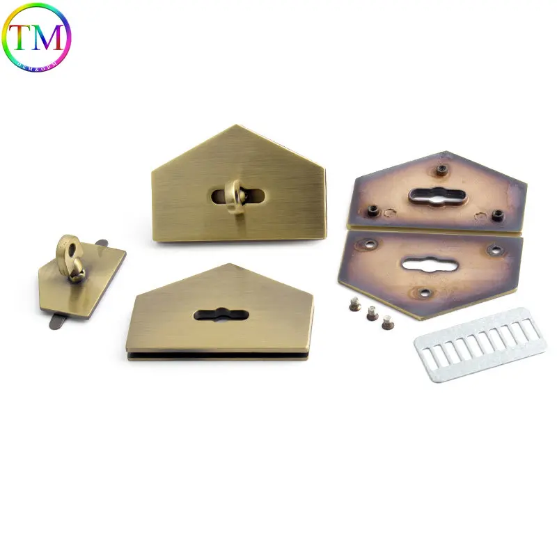 10 Pieces Metal Lock Clasp Swivel Twist Locks Buckles Diy Bags Hardware Twist Turn Lock Parts Decorating Bag Lock Accessories