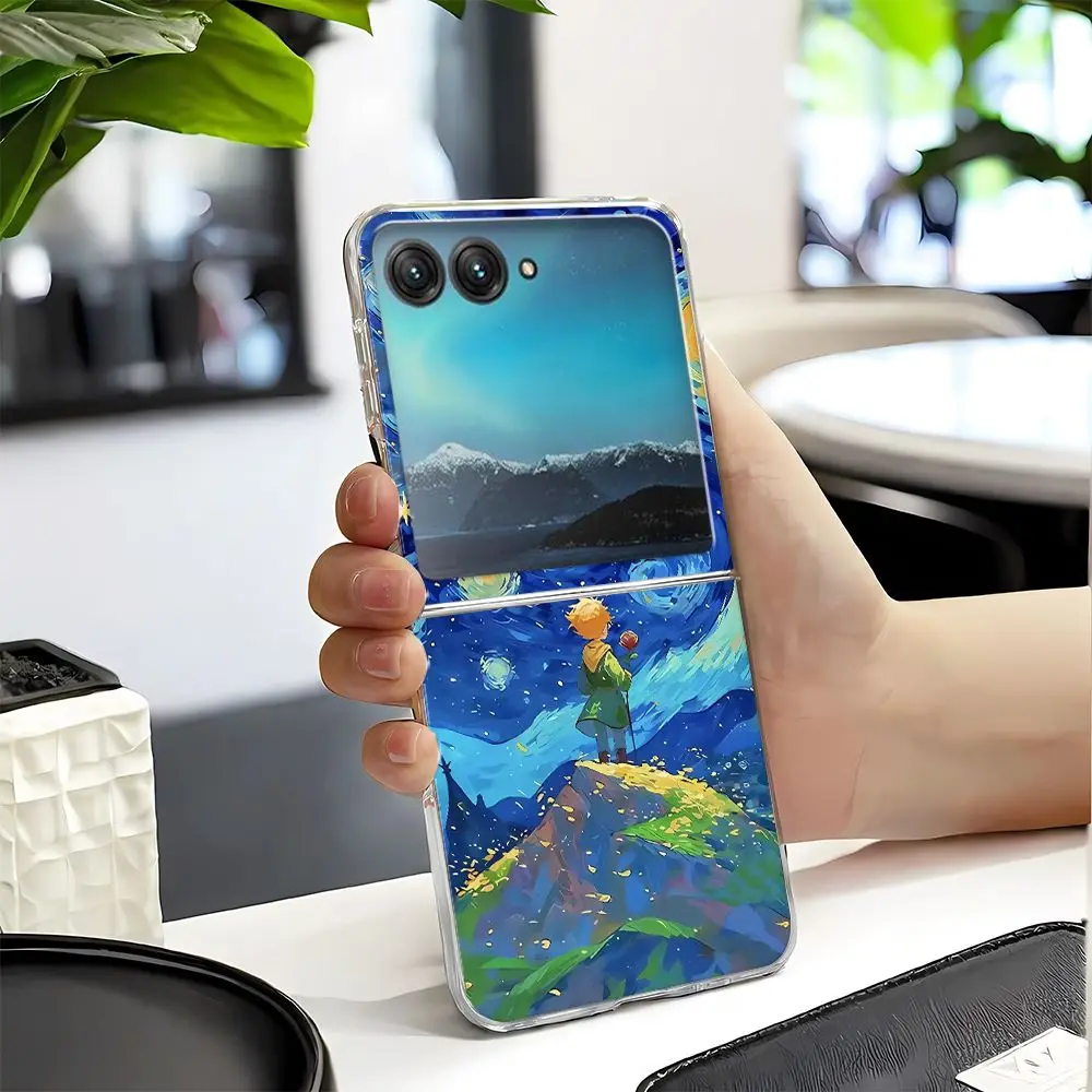 Vintage-Inspired Transparent Mountain Design Phone Case with Hard PC Back Cover