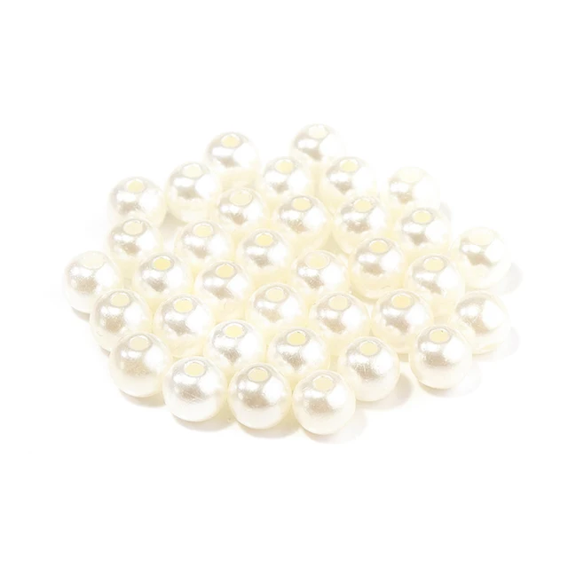 1000pcs 3-10mm Round ABS Imitation Pearl Beads Loose Beads Plastic Acrylic Spacer Bead For Jewelry Making Diy Bracelet Necklace Beige