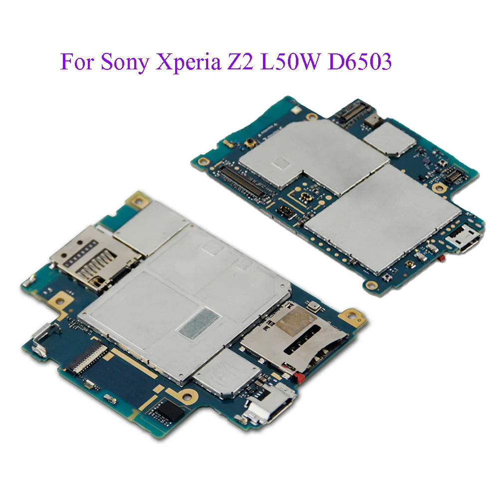 

100% Original Motherboard For Sony Xperia Z2 L50W D6503 D6563 Unlocked Mainboard Chips Android System Logic Board Complete