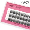 A1 Custom Logo Private Label Fluffy Segmented Eyelashes Individual Eyelash Bundle DIY  Lashes Extensions Bundle Makeup 1