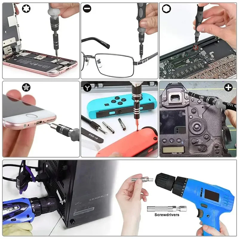 precision screwdriver 115-in-1 set multifunctional professional repair tool with 98pcs suitable various repairs