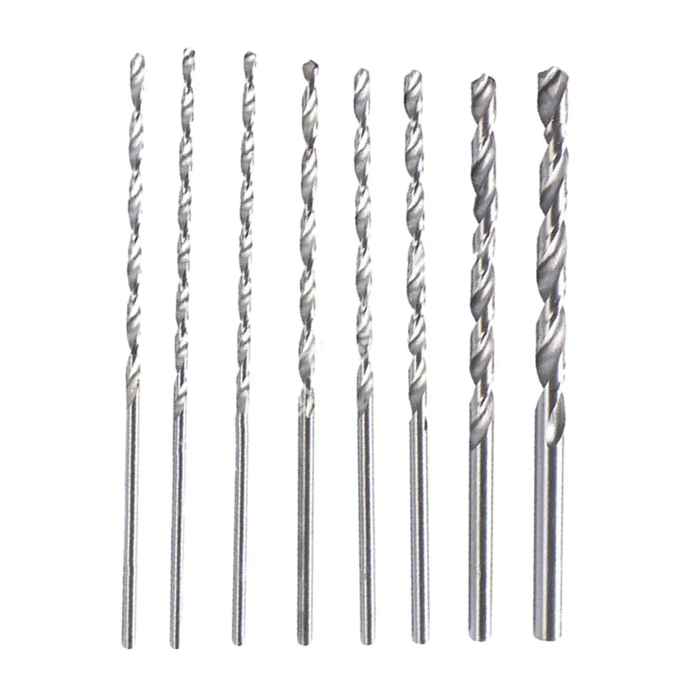 8Pcs HSS Drill Bits 200mm Straight Shank 4-10mm Bit Head For Wood Aluminum Plastic Electric Drilling Punching Machine Tool Parts