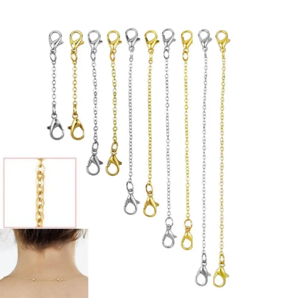 

for Bracelet Necklace Extender Safety Chain Jewelry Findings & Components Gold Color Jewelry Accessories Silver Color DIY