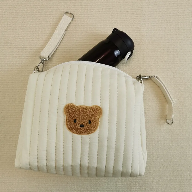 Baby Strollers comfotable Stroller hanging bag ins wind embroidery bear zipper storage bag mommy go out diaper bag mother and baby bag baby girl stroller accessories