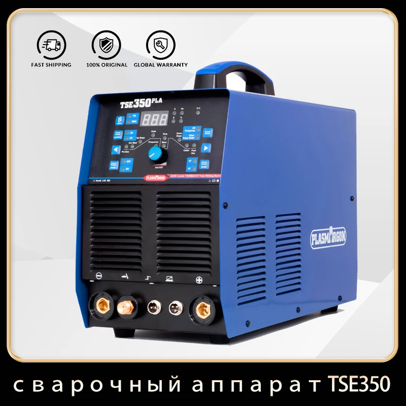 Plasmargon 220V TSE350PLA AC DC TIG Welder TIG Pulse Cold Welding TIG Aluminum with Aluminum Alloy Spot MMA Welding Equipment