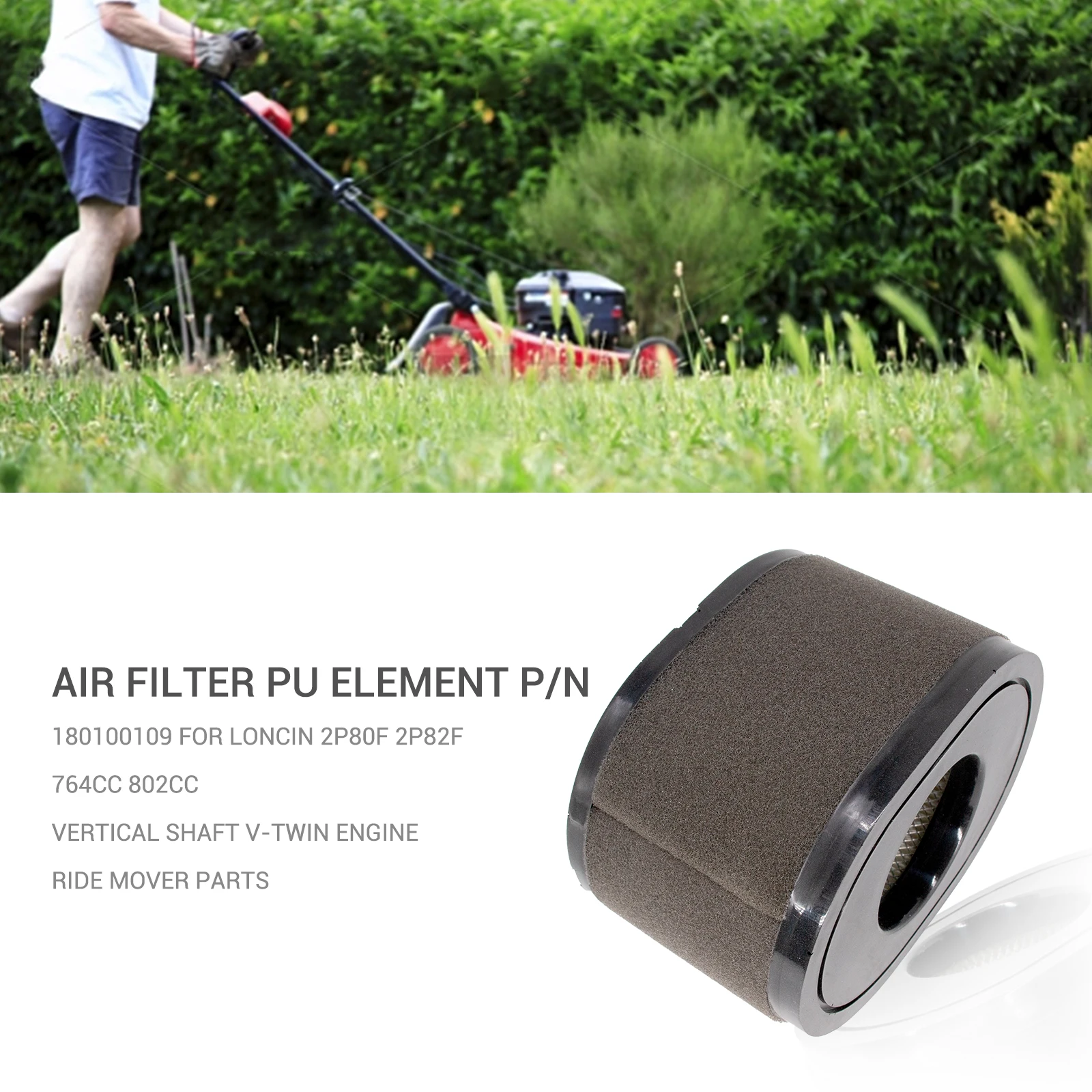 Replacement Air Filter For Predator 708cc Engines - Fits LC2P77F & LC2P80F Models, Loncin Brand