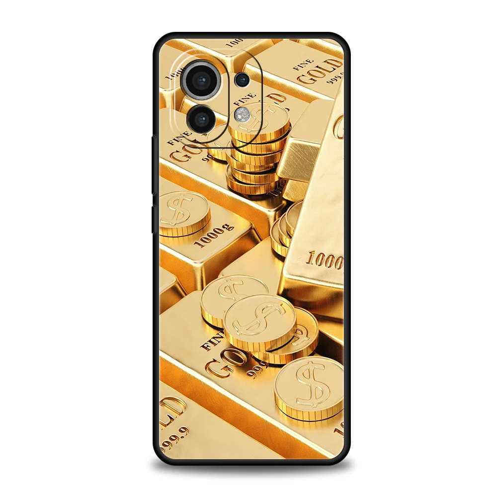 Gold Money Pattern Soft Phone Case Cover