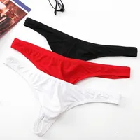 Culottes string sexy pour hommes, sous-vêtements respirants, culottes soyeuses, shorts taille basse, G-string, jockstraps, culottes érotiques pour hommes gays 1
