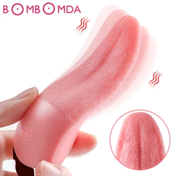 Soft Tongue Licking Vibrator G spot Clitoral Stimulator Mini Clit Sex Toys for Women Rechargeable Nipple Female Masturbator 1